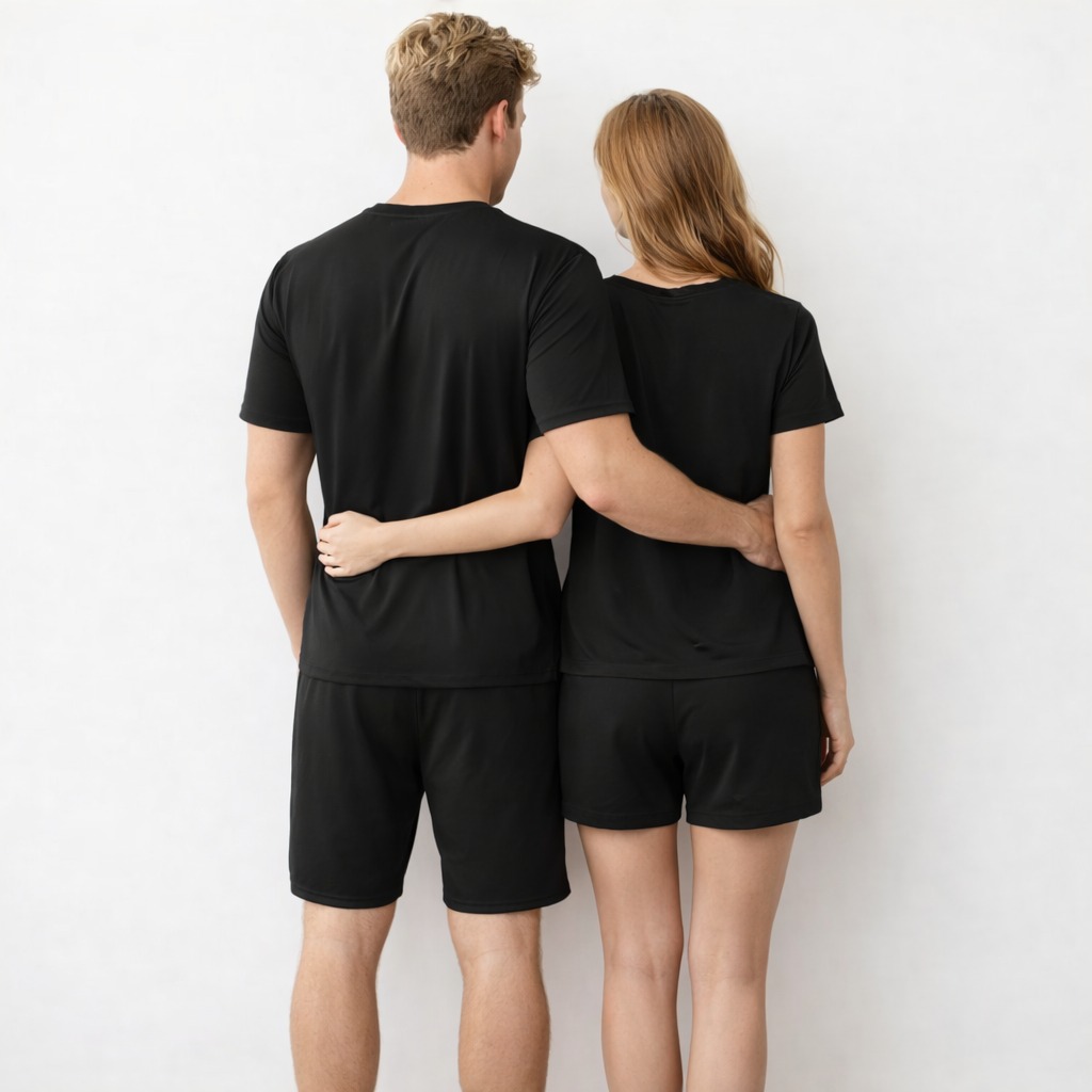 Love Letter Printed Matching Couple Pajama Set