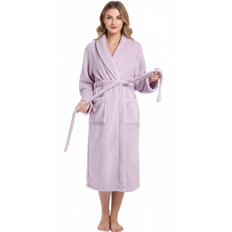 Robes For Women Premium Fleece Womens Robe Cozy Warm Bathrobe