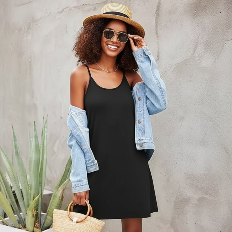 Sleeveless Nightgown For Women With Racerback Style