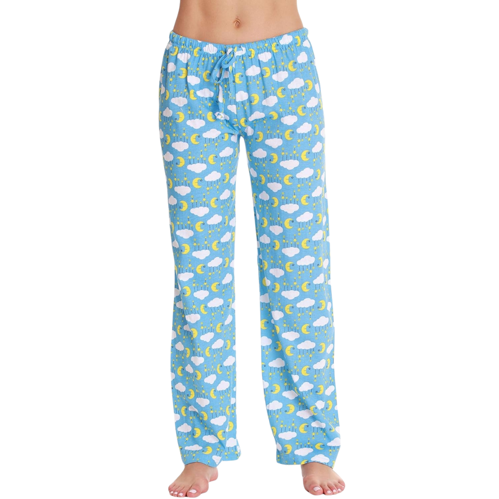 Printed Pajama Pants With Drawstring Band