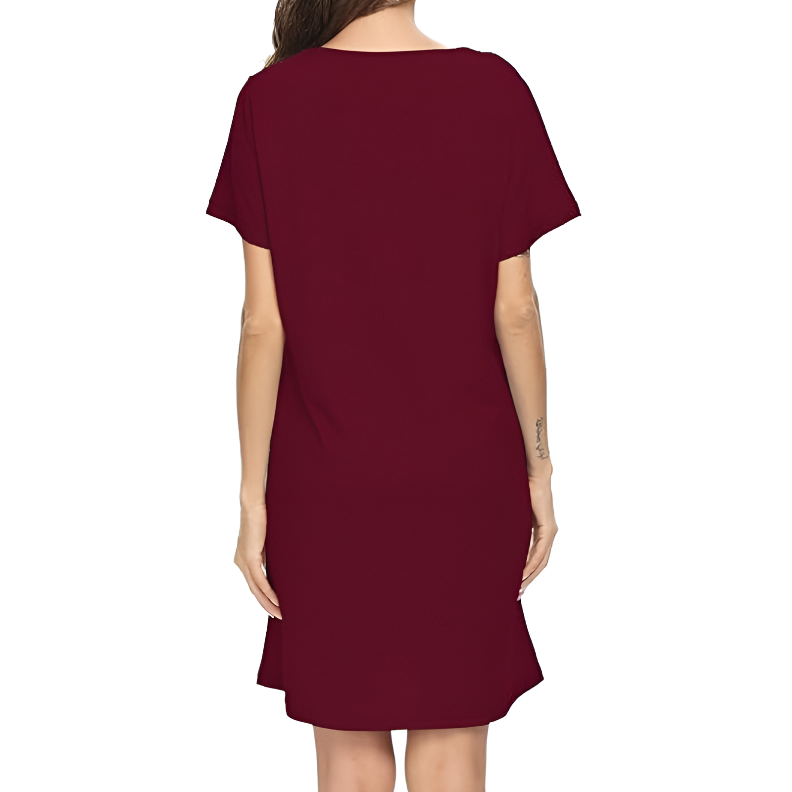 Plus Size Sleep Shirt For Women With Printed Design