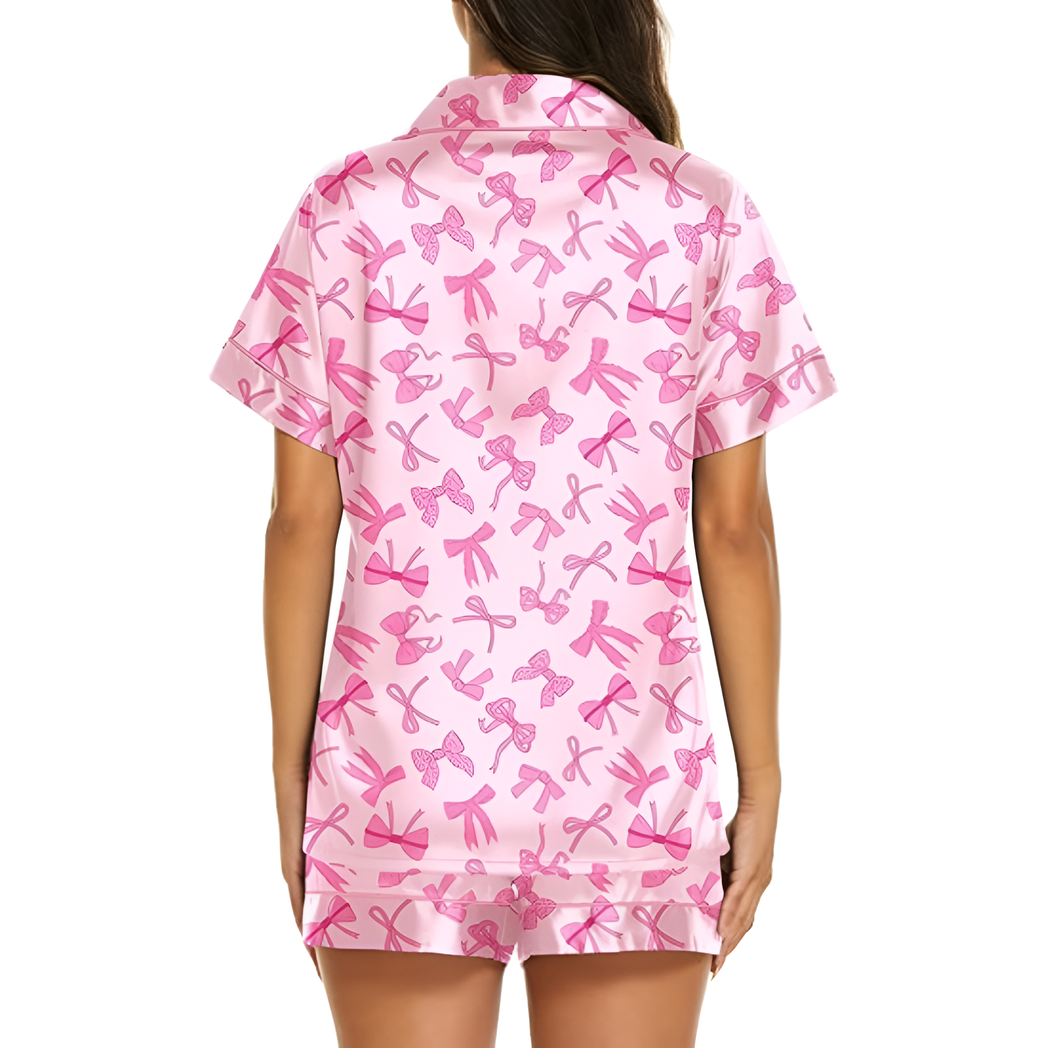 2 Piece Pajama Set For Women With Top And Shorts