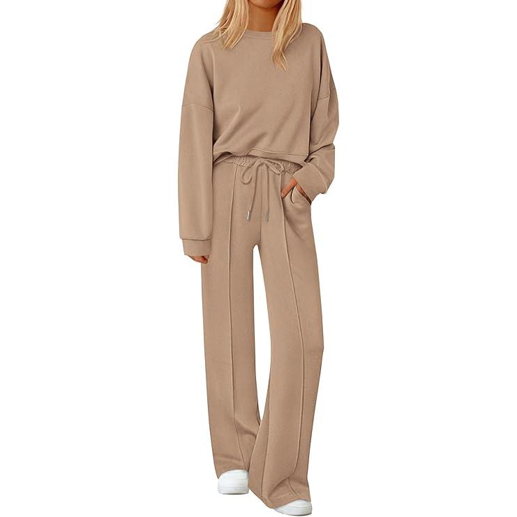 2 Pieces Long Sleeve Sweatshirt And Pants For Women
