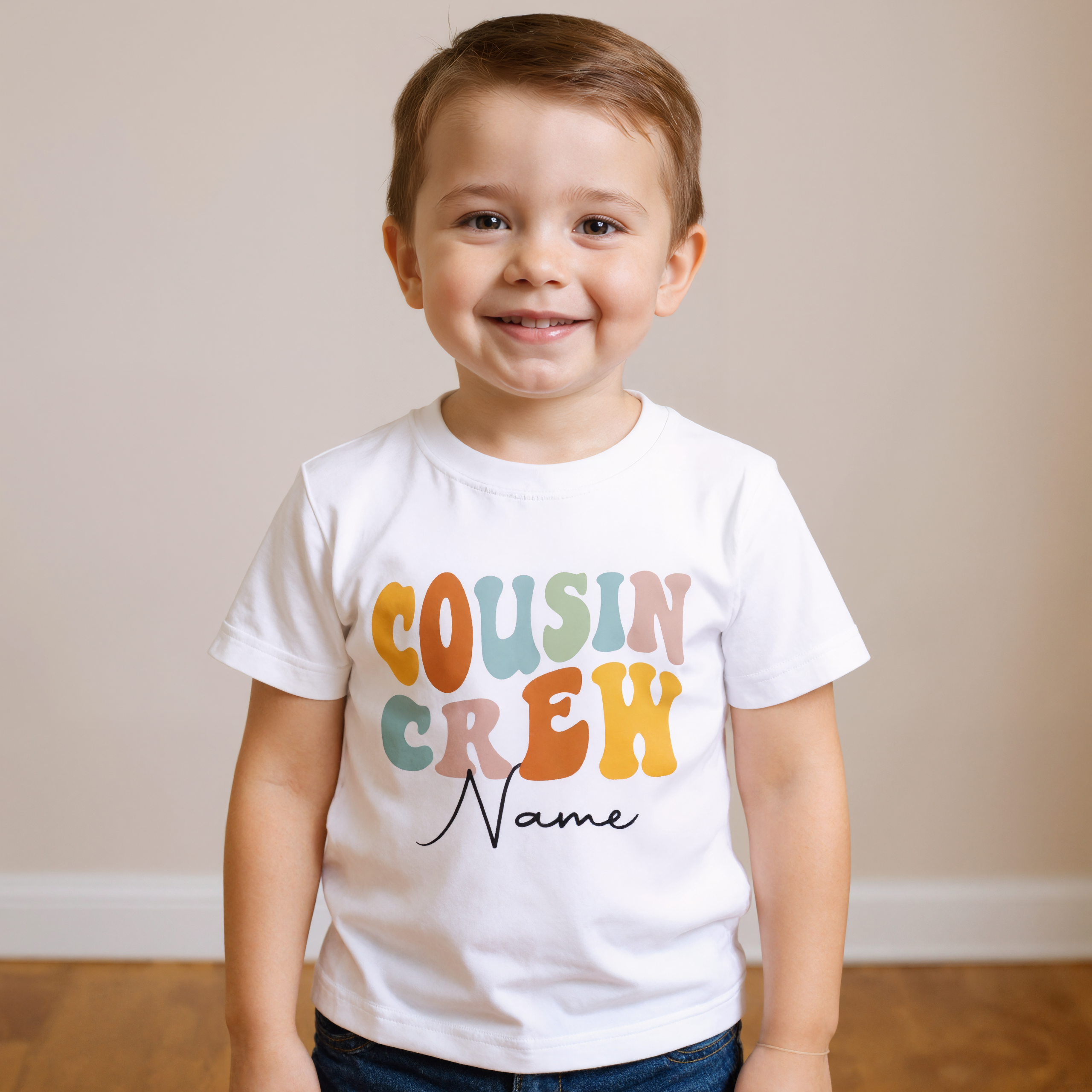 Custom Cousin Crew Family T Shirt Set