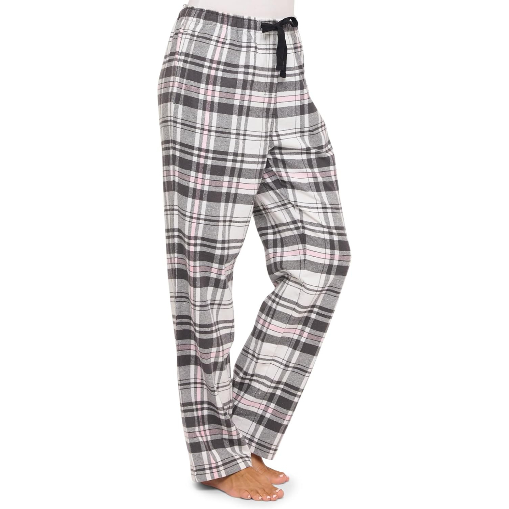 Lounge Pajama Pants With Checkered Pattern For Women