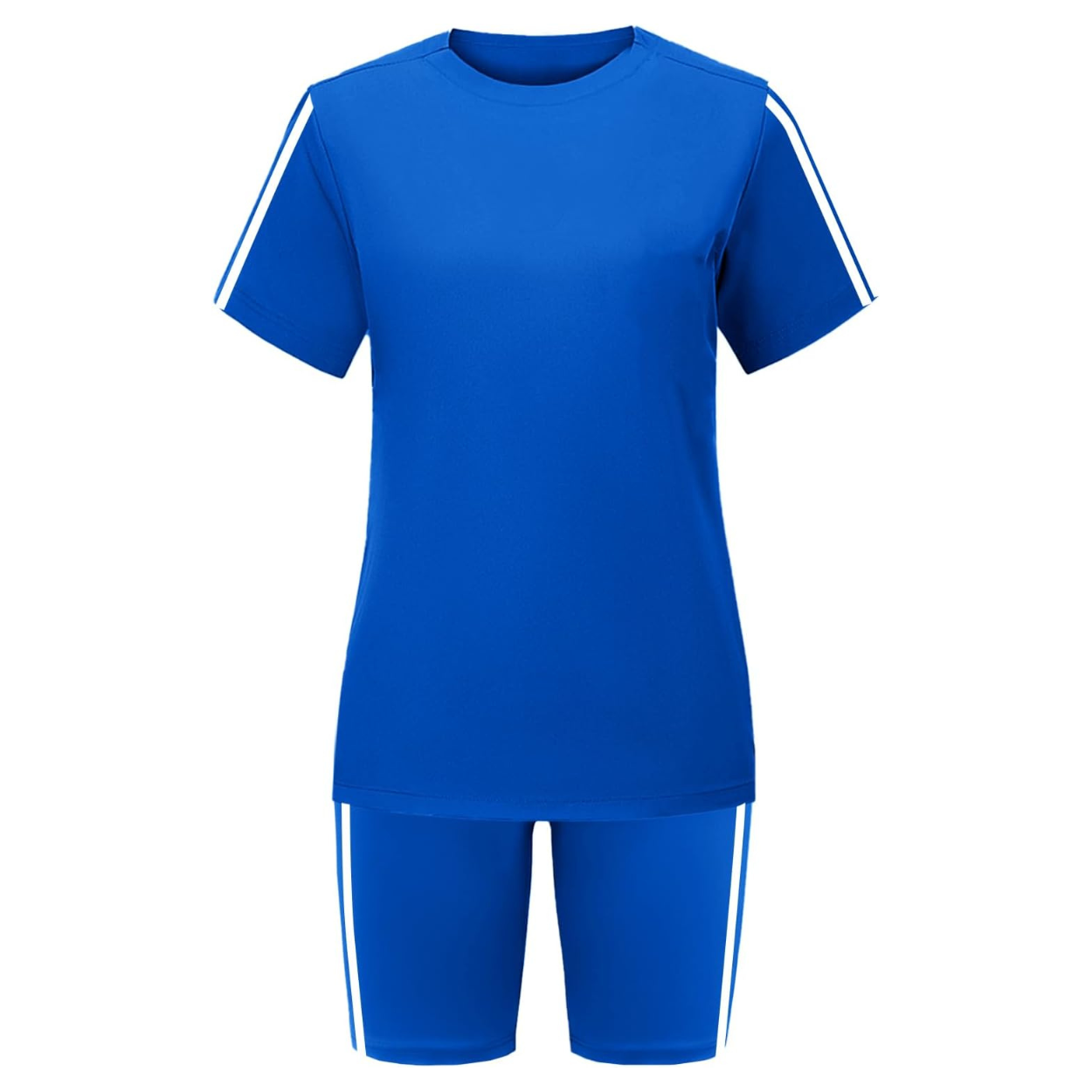 Two Piece Tracksuit with T Shirt and Shorts For Women