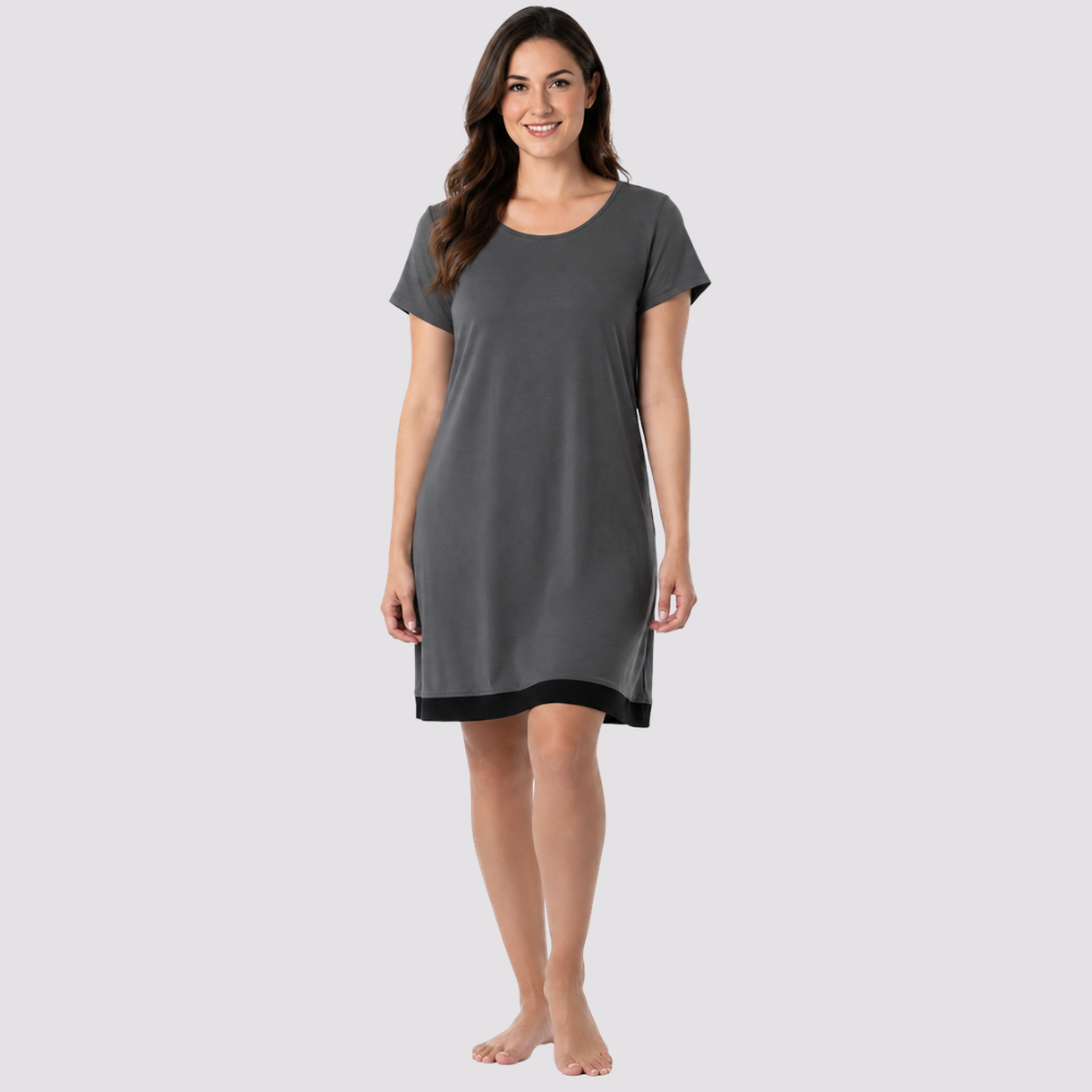Women Short Sleeve Comfy Shirt Dress