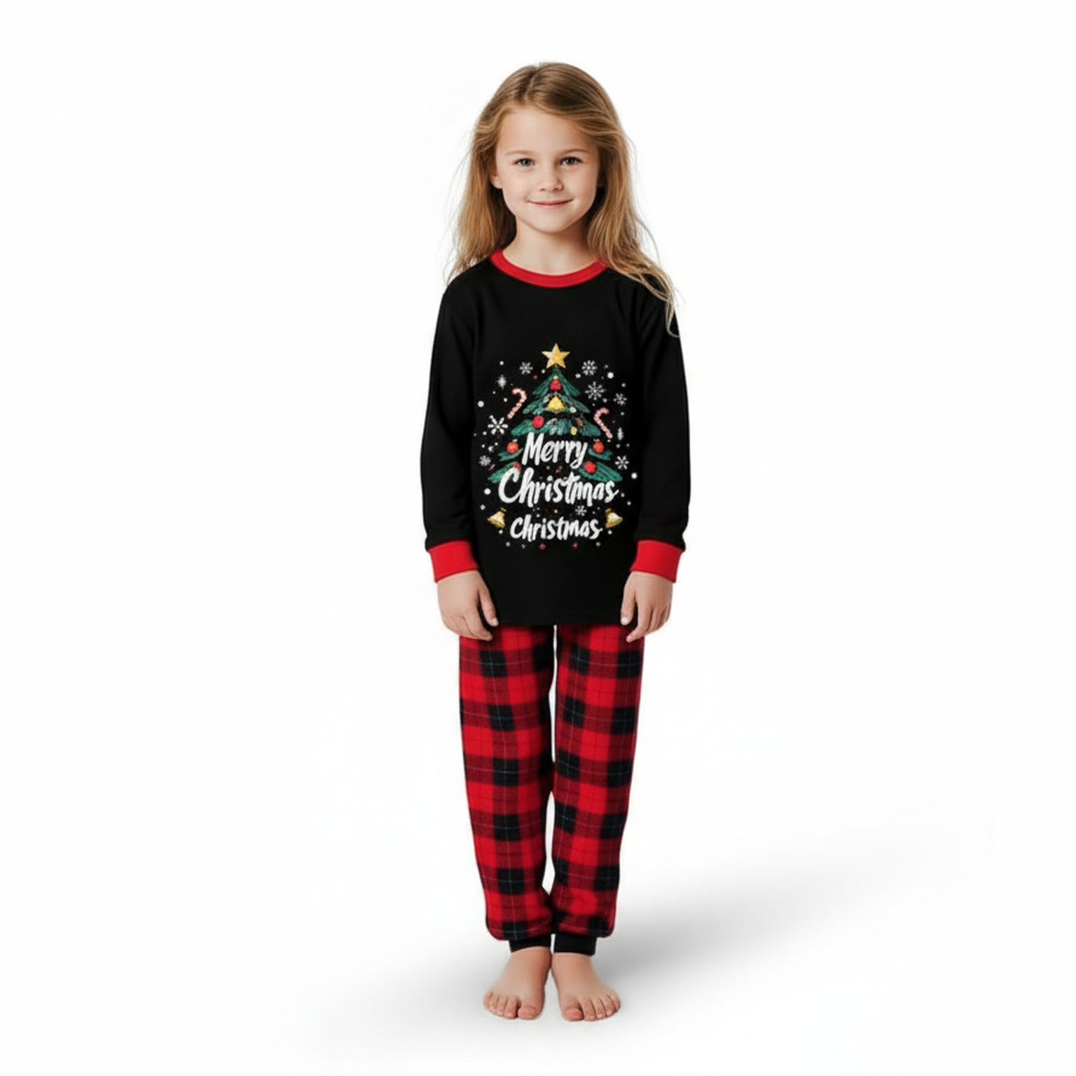 Christmas Tree Printed Family Pajama Set
