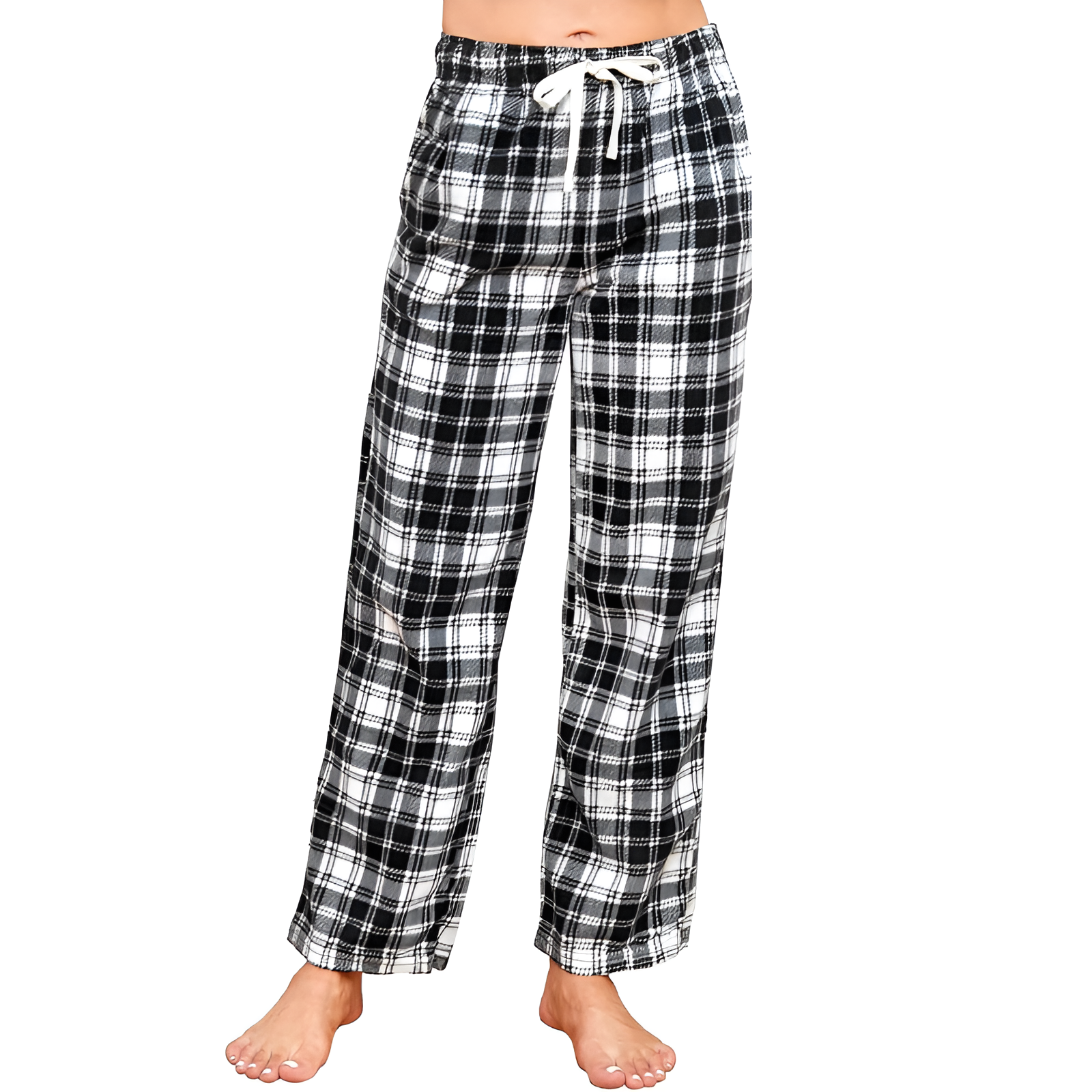 Fleece Pajama Pants With Pockets For Women