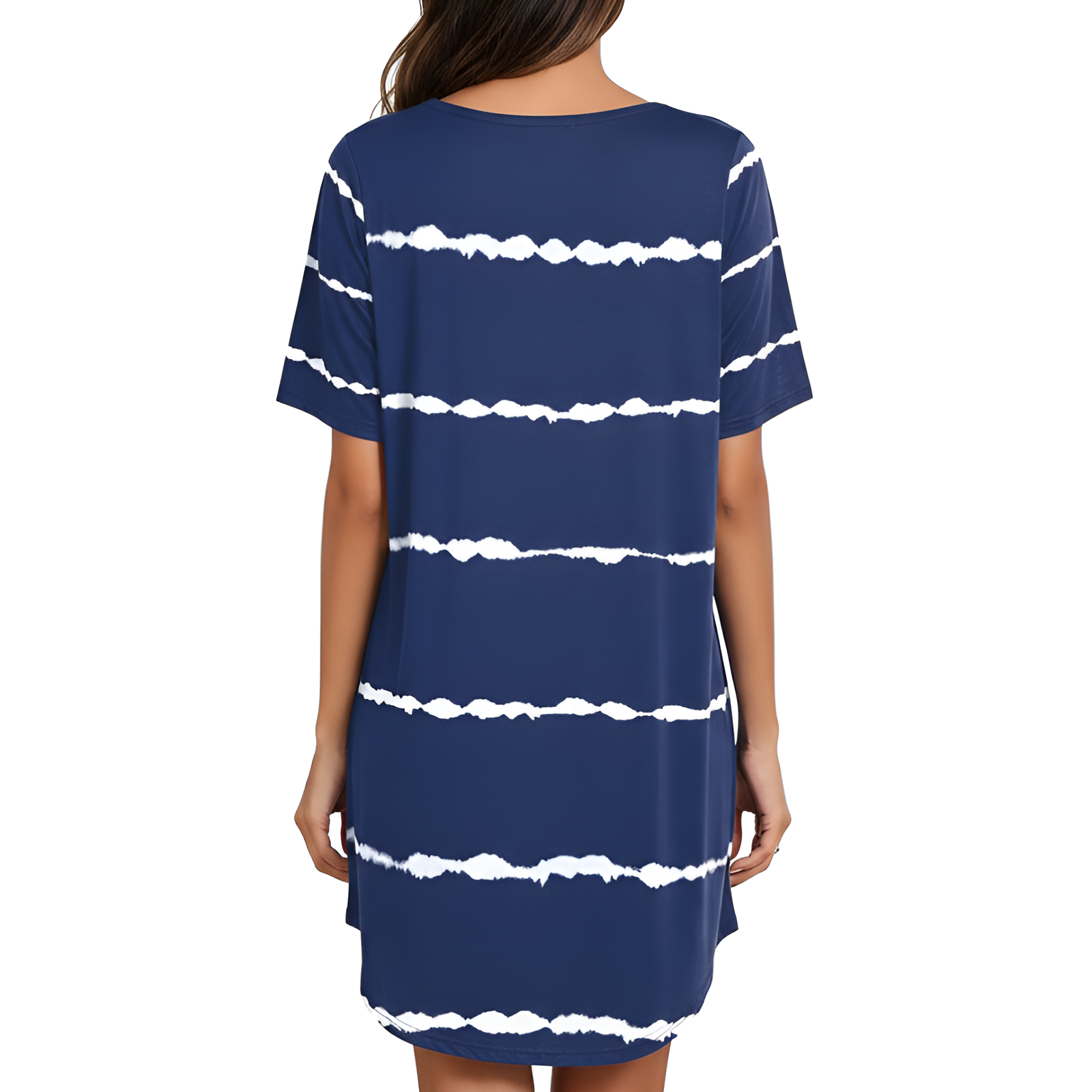 Pullover Nightgown For Women With Short Sleeves