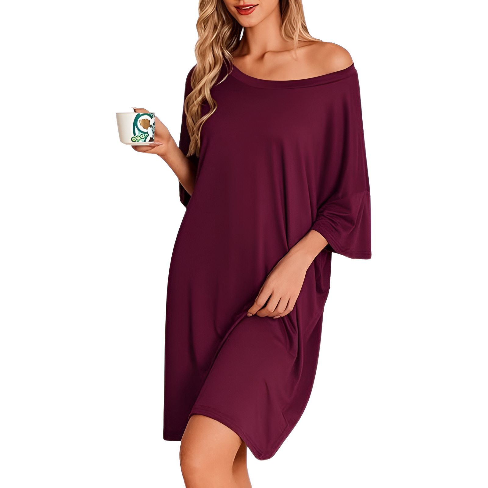 Oversized Nightgowns For Women With Short Sleeves