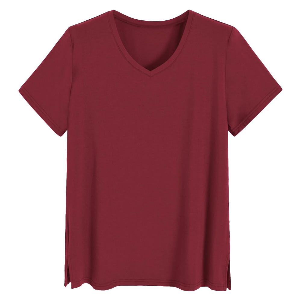 Women V Style Short Sleeve Pajamas Top
