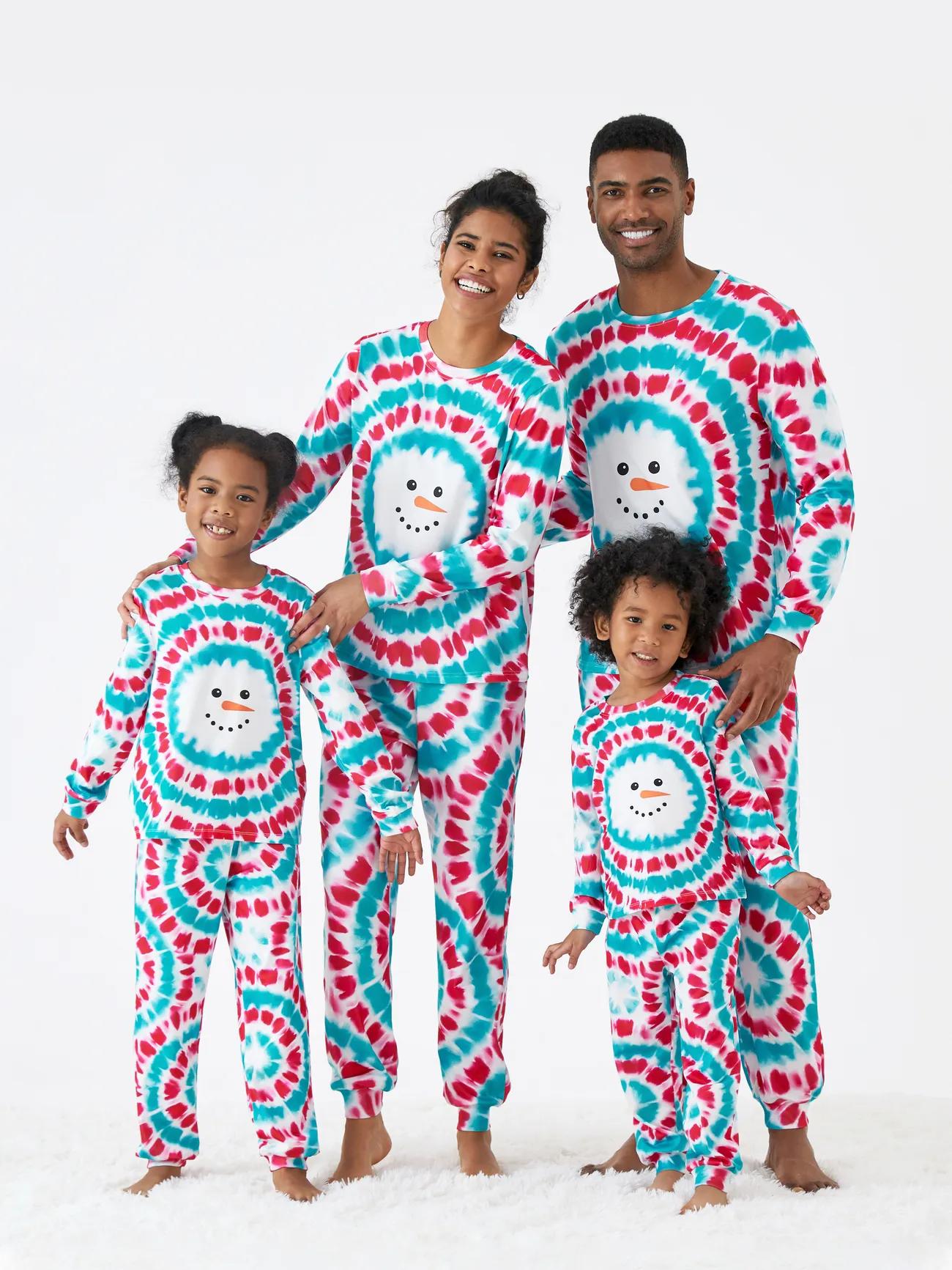 Christmas Snowman Printed Family Matching Pajama Set-Original Pajamas