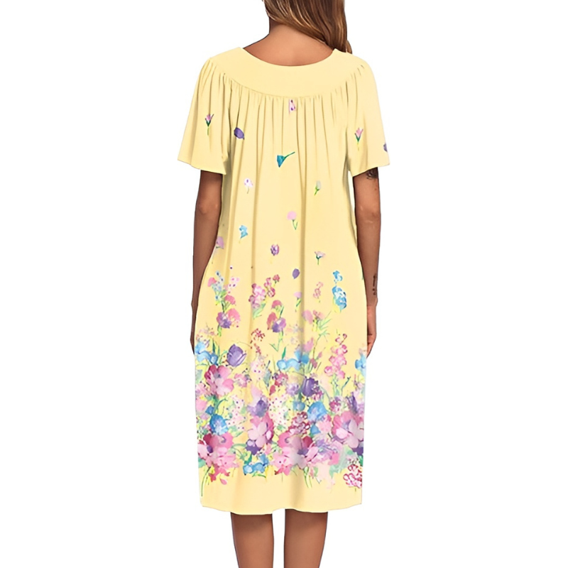 Casual House Dress And Lounge Wear With Pockets For Women