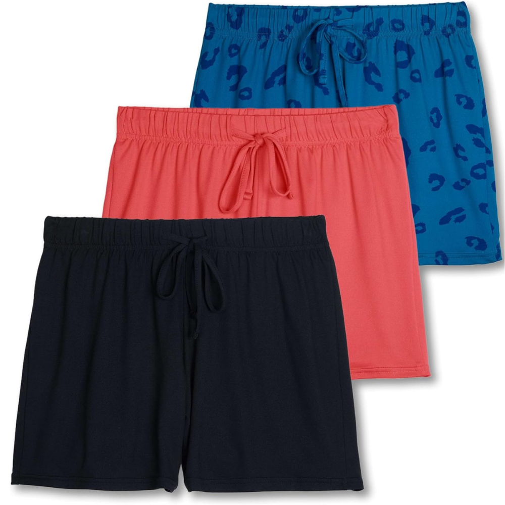 Pack Of 3 Pajama Shorts With Pockets