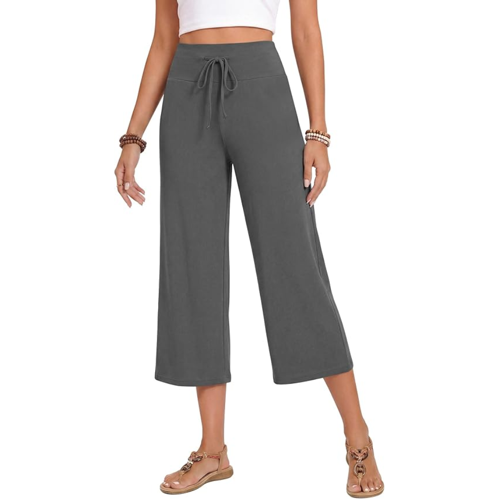 Wide Leg Palazzo Lounge Yoga Capri Pants For Women