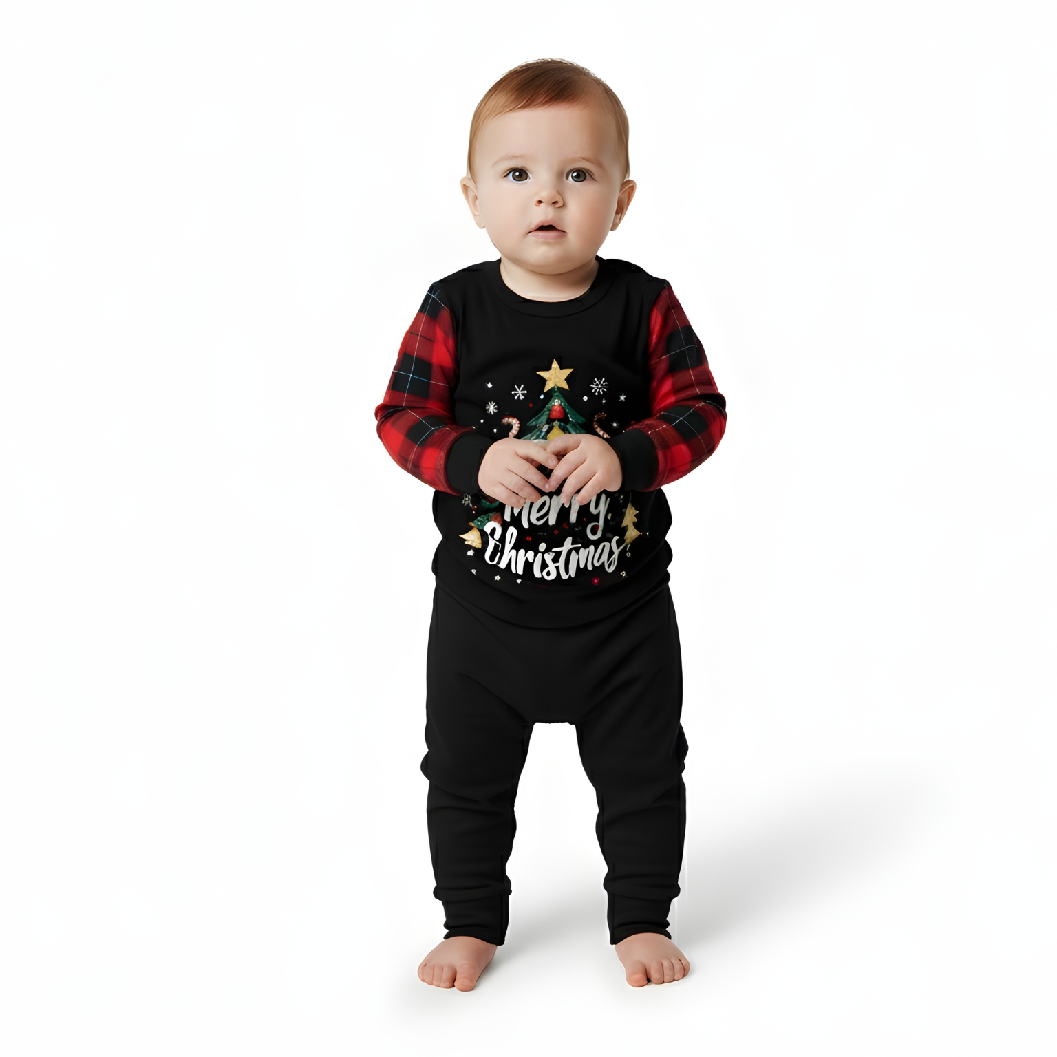 Christmas Tree Printed Family Pajama Set
