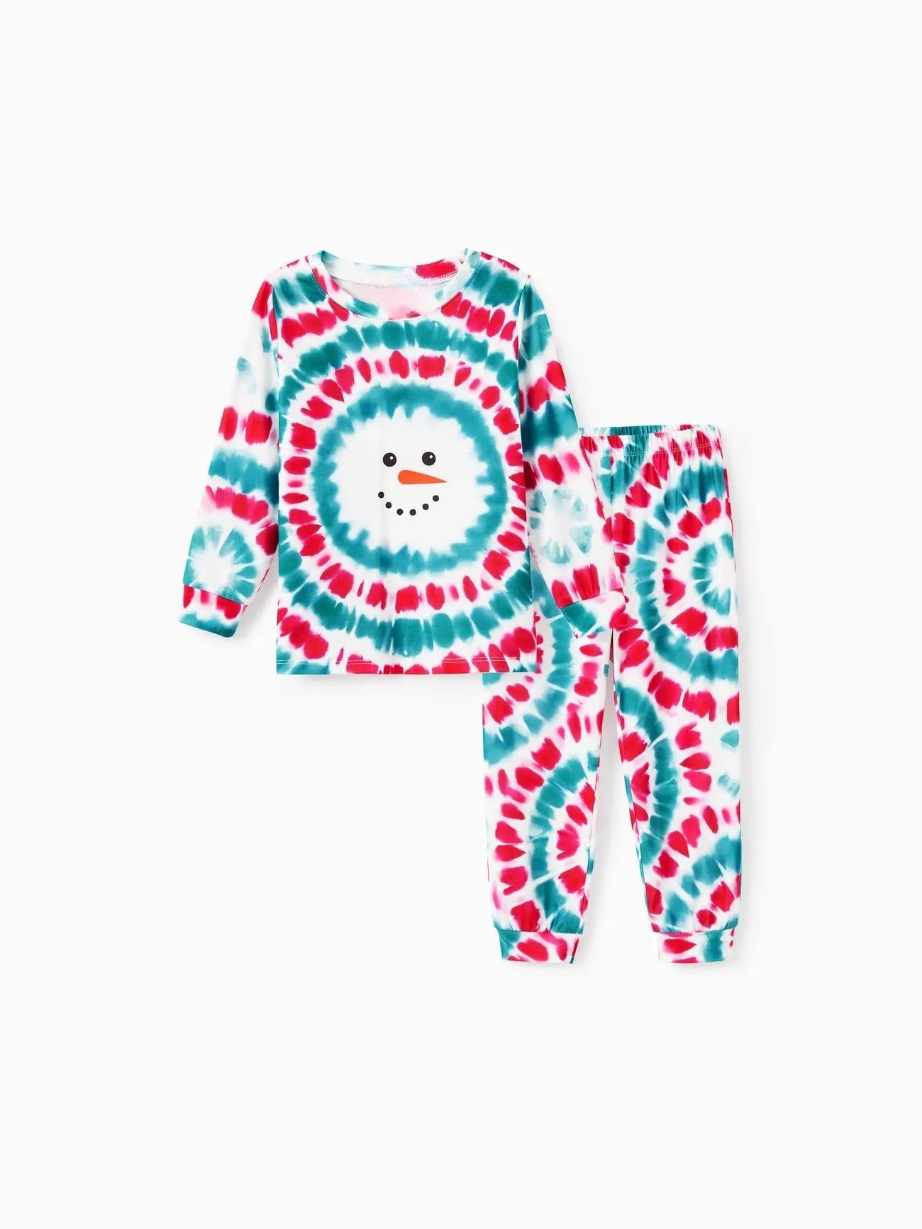Christmas Snowman Printed Family Matching Pajama Set-Original Pajamas