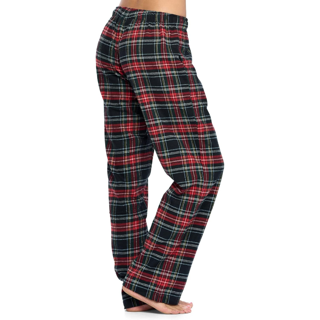 Lounge Pajama Pants With Checkered Pattern For Women