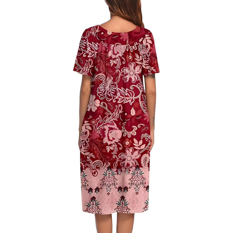 Casual House Dress And Lounge Wear With Pockets For Women