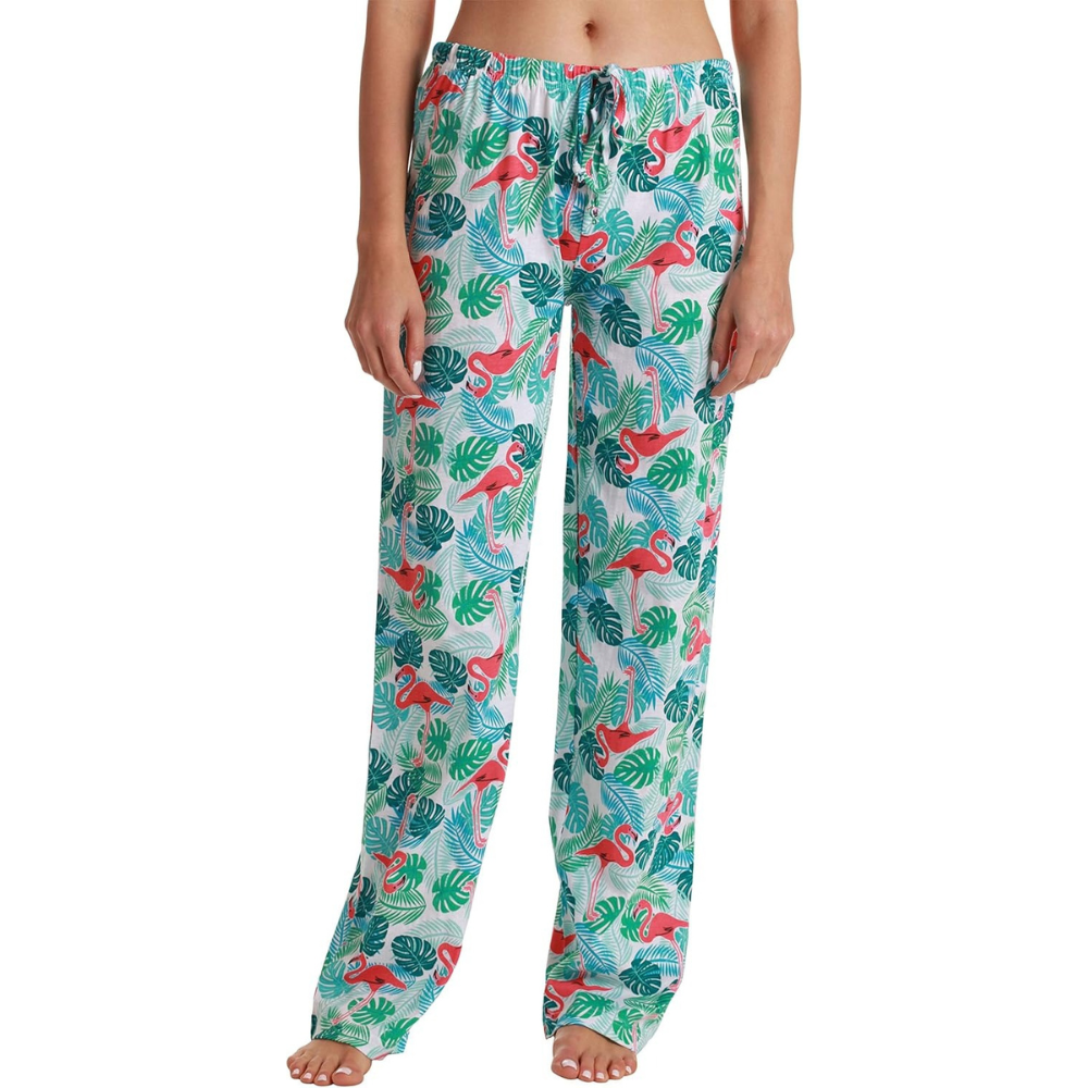 Printed Pajama Pants With Drawstring Band