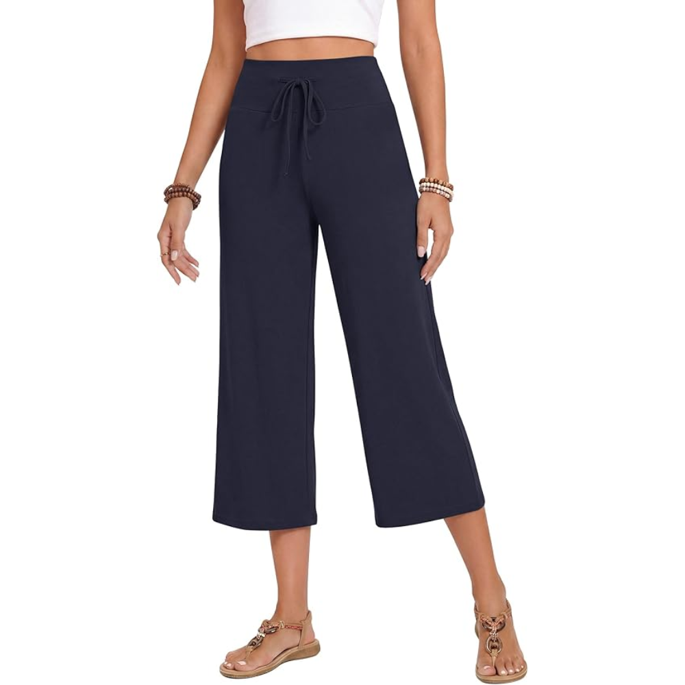 Wide Leg Palazzo Lounge Yoga Capri Pants For Women