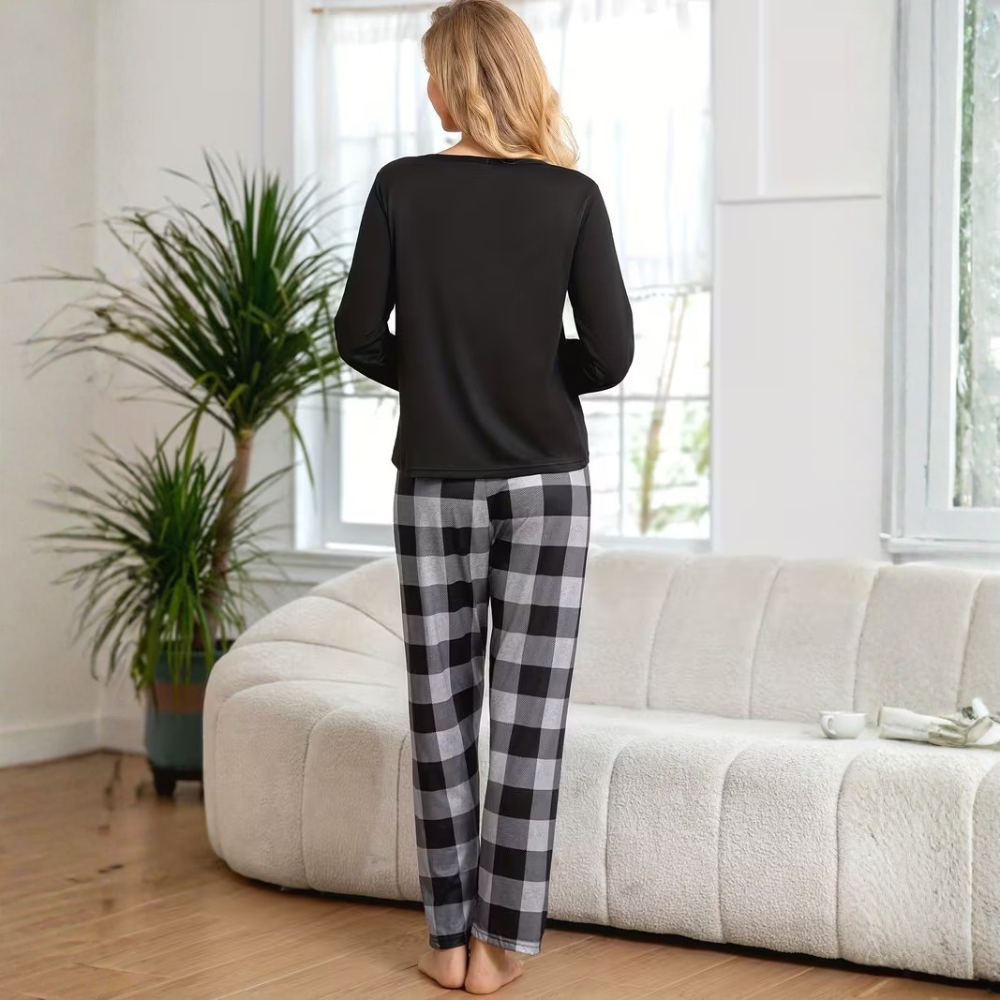 Plaid  Pajama Set