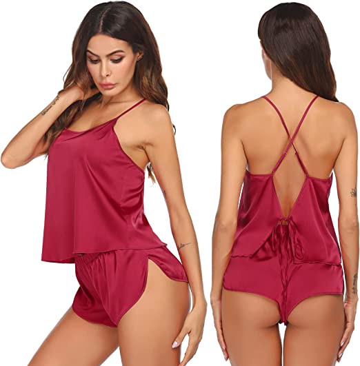 Women Silk Sleepwear Pajamas
