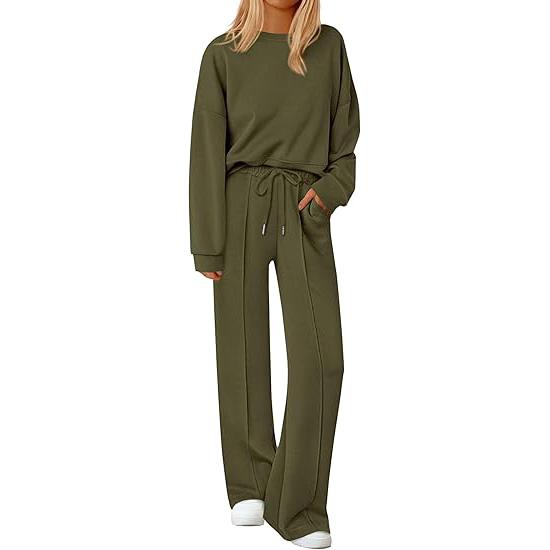 2 Pieces Long Sleeve Sweatshirt And Pants For Women