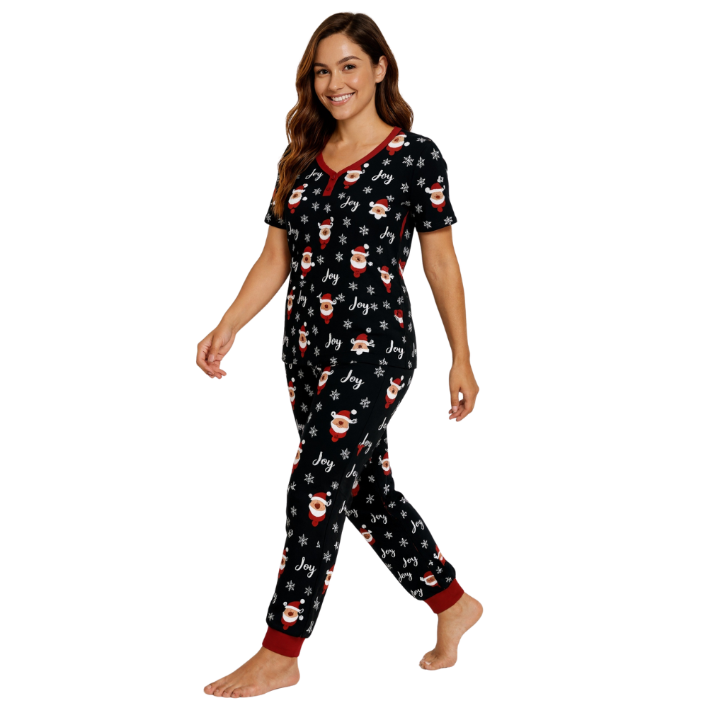 2 Piece Lounge Set With Short Sleeve Top