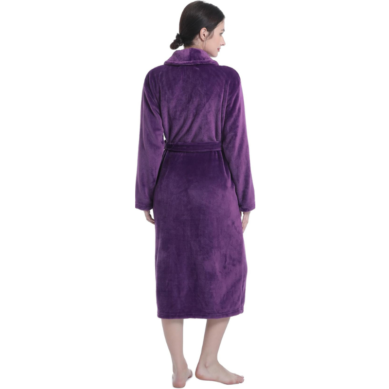 Robes For Women Premium Fleece Womens Robe Cozy Warm Bathrobe