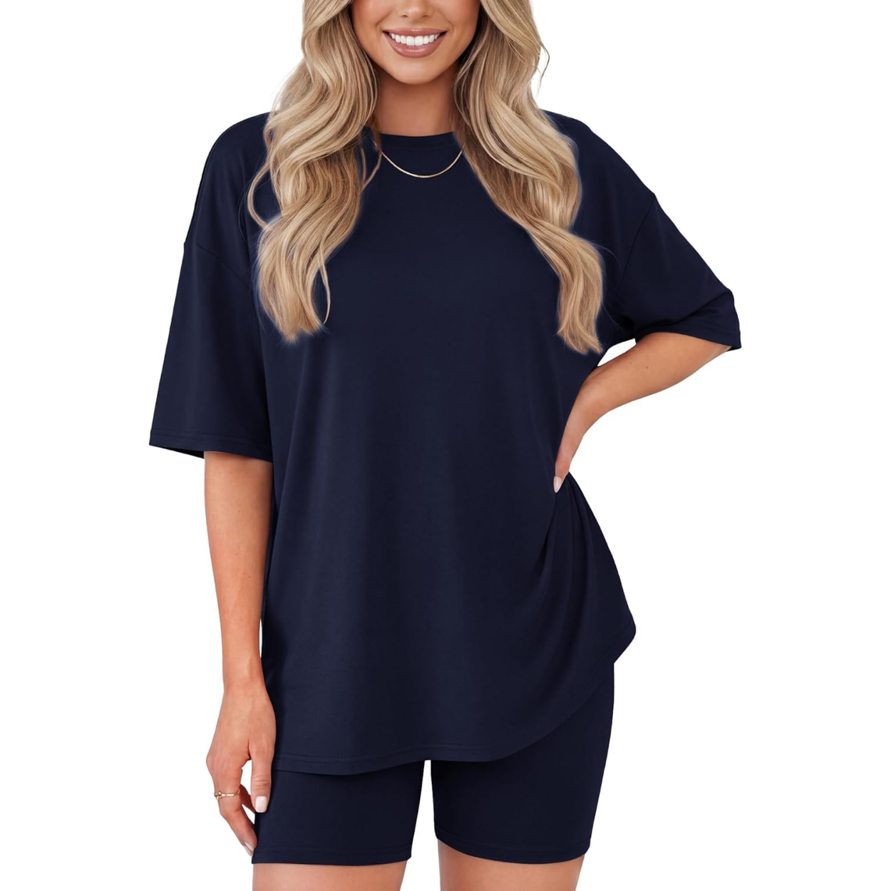 Travel Lounge Two Piece Shorts Set For Women