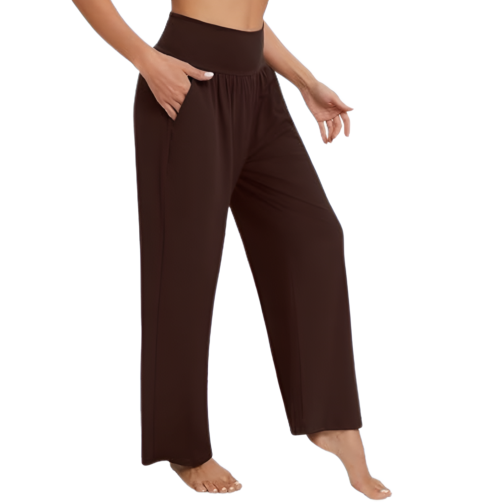 Wide Lounge Yoga Pajama Pants With Pockets