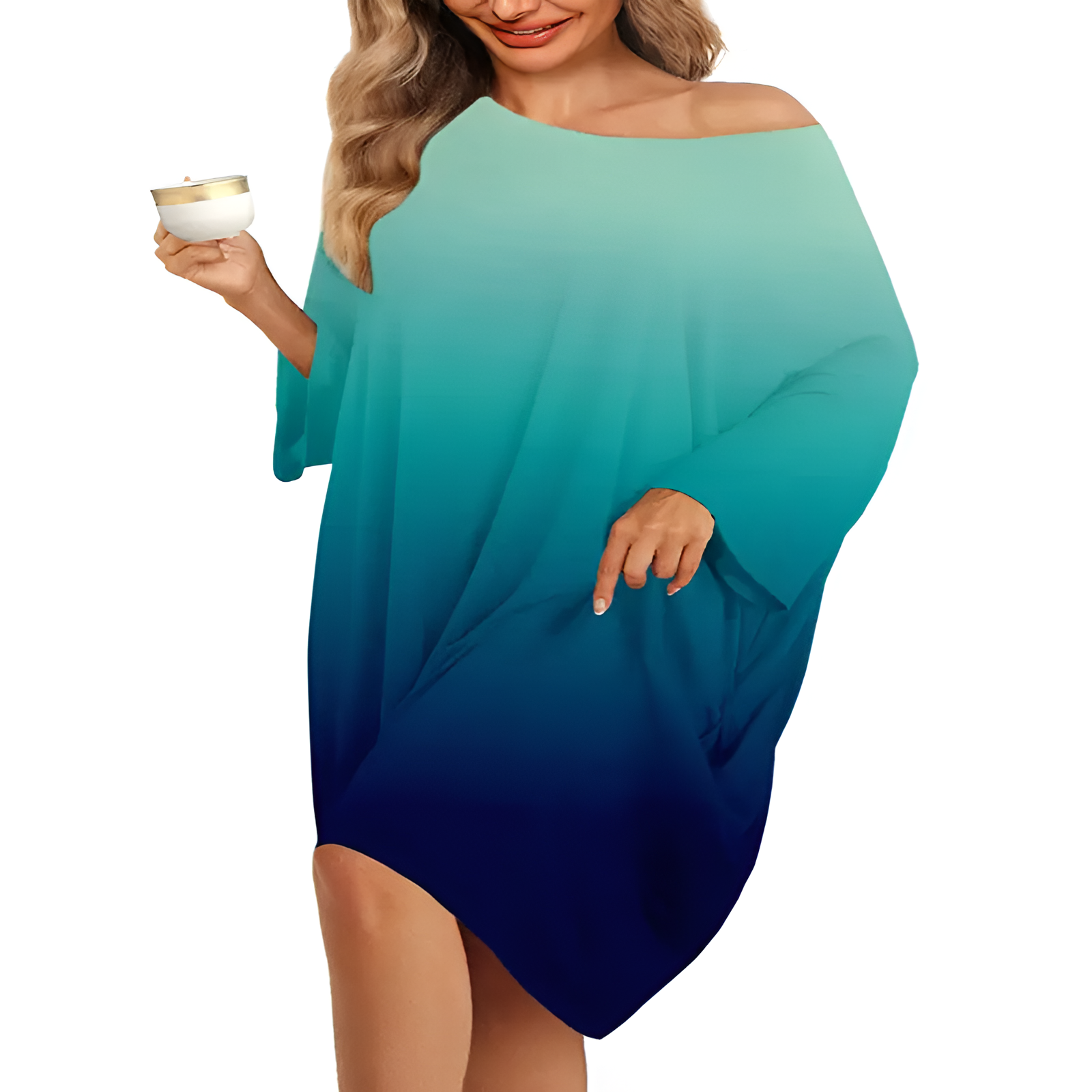 Bamboo Sleep Shirt Dress With Pocket