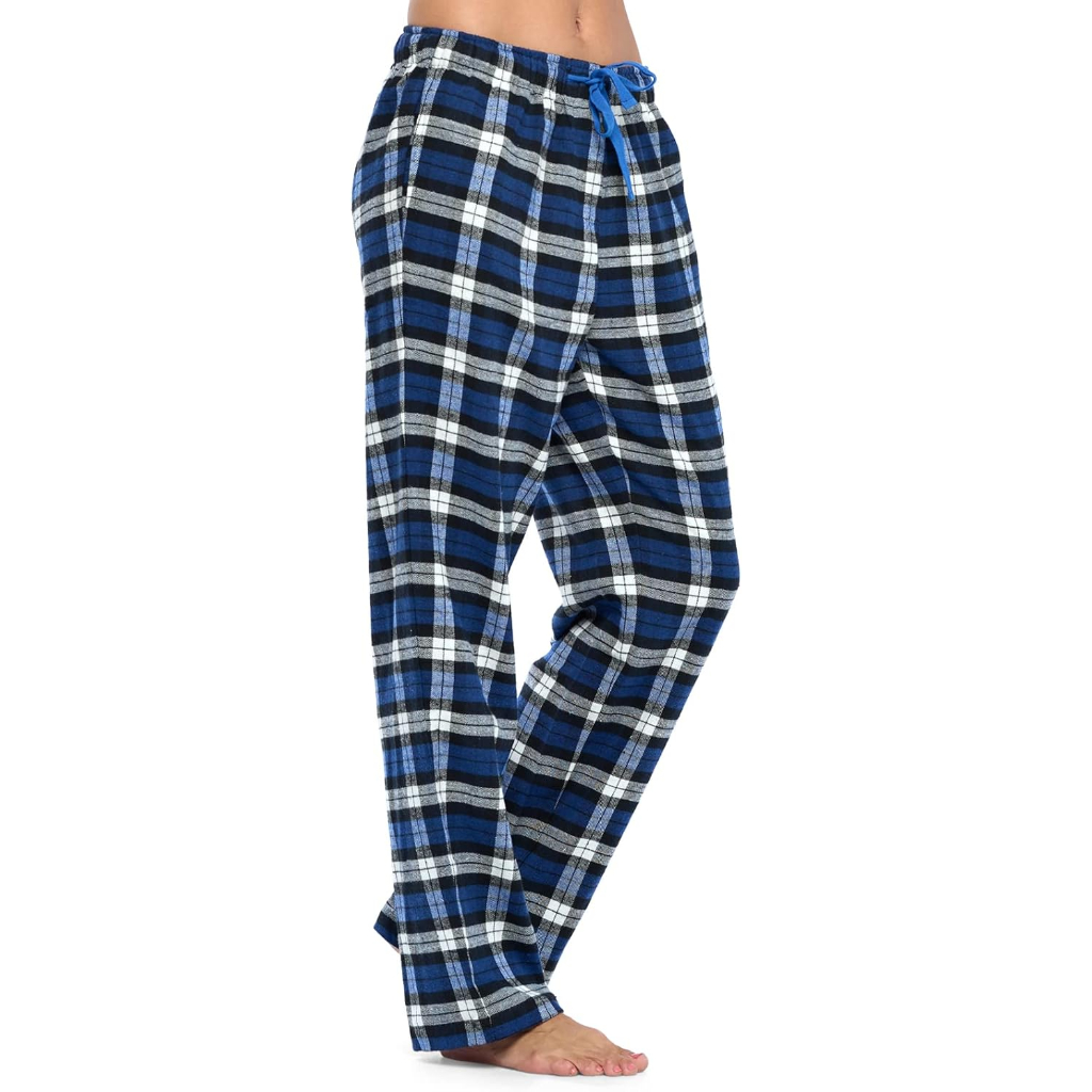 Lounge Pajama Pants With Checkered Pattern For Women