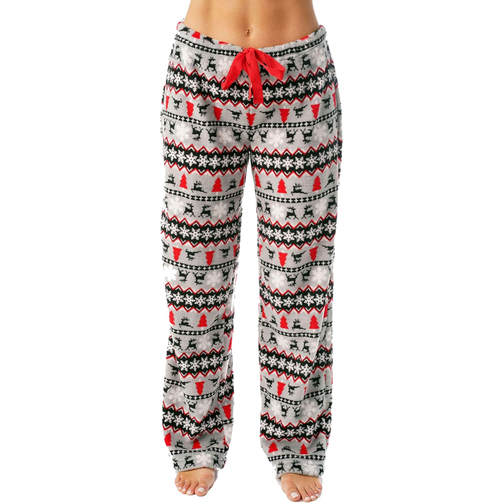 Plush Pajama Pants For Women For Night Wear
