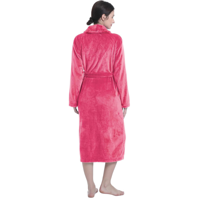 Robes For Women Premium Fleece Womens Robe Cozy Warm Bathrobe