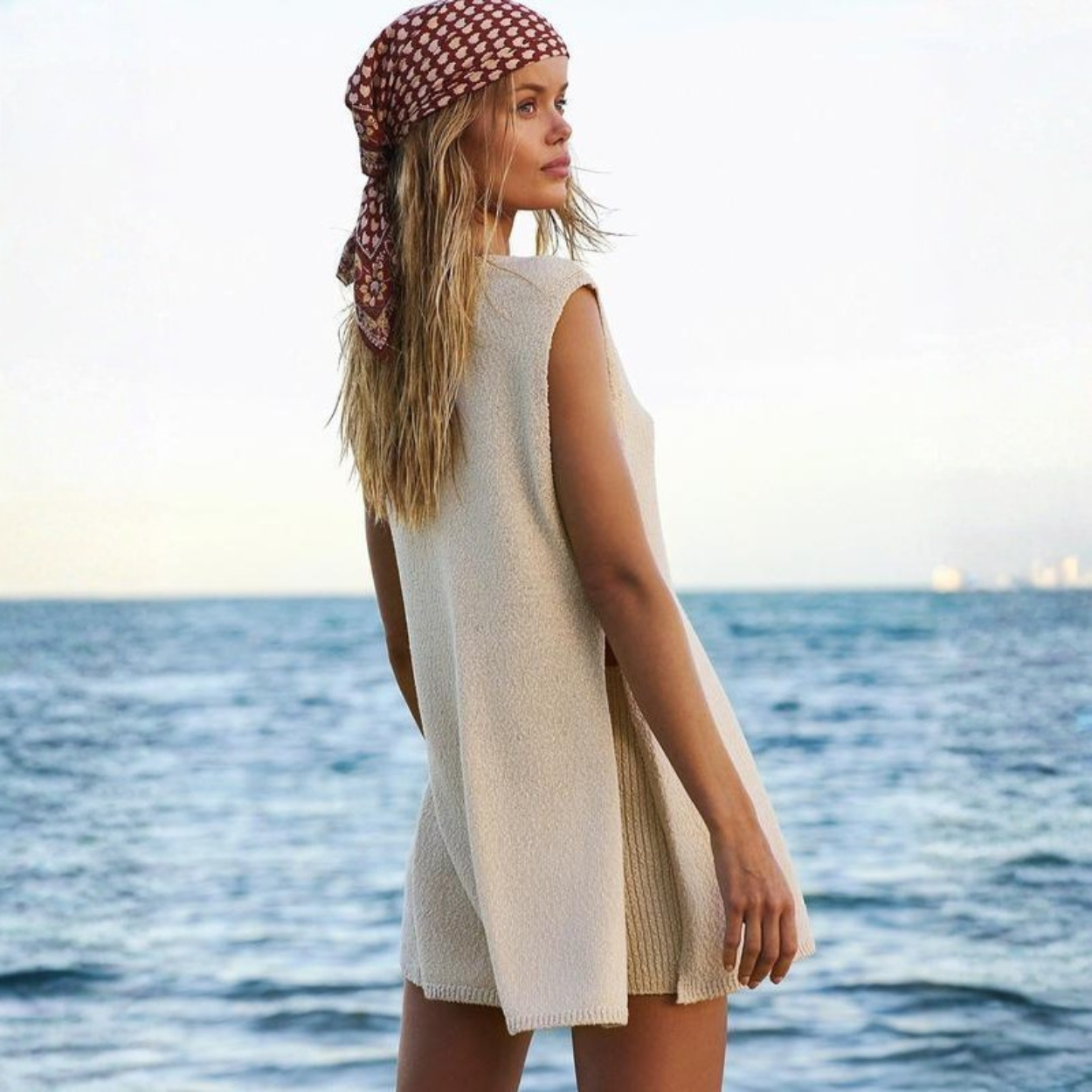 Women Knit Tank Top And Shorts Set Casual Summer Outfit