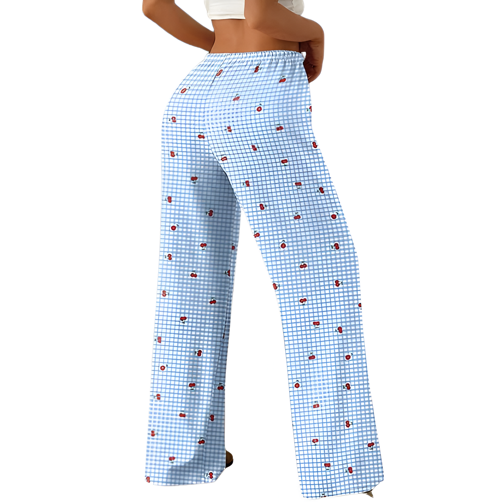 Lightweight Plaid Sleep Lounge Pants With Pockets For Women
