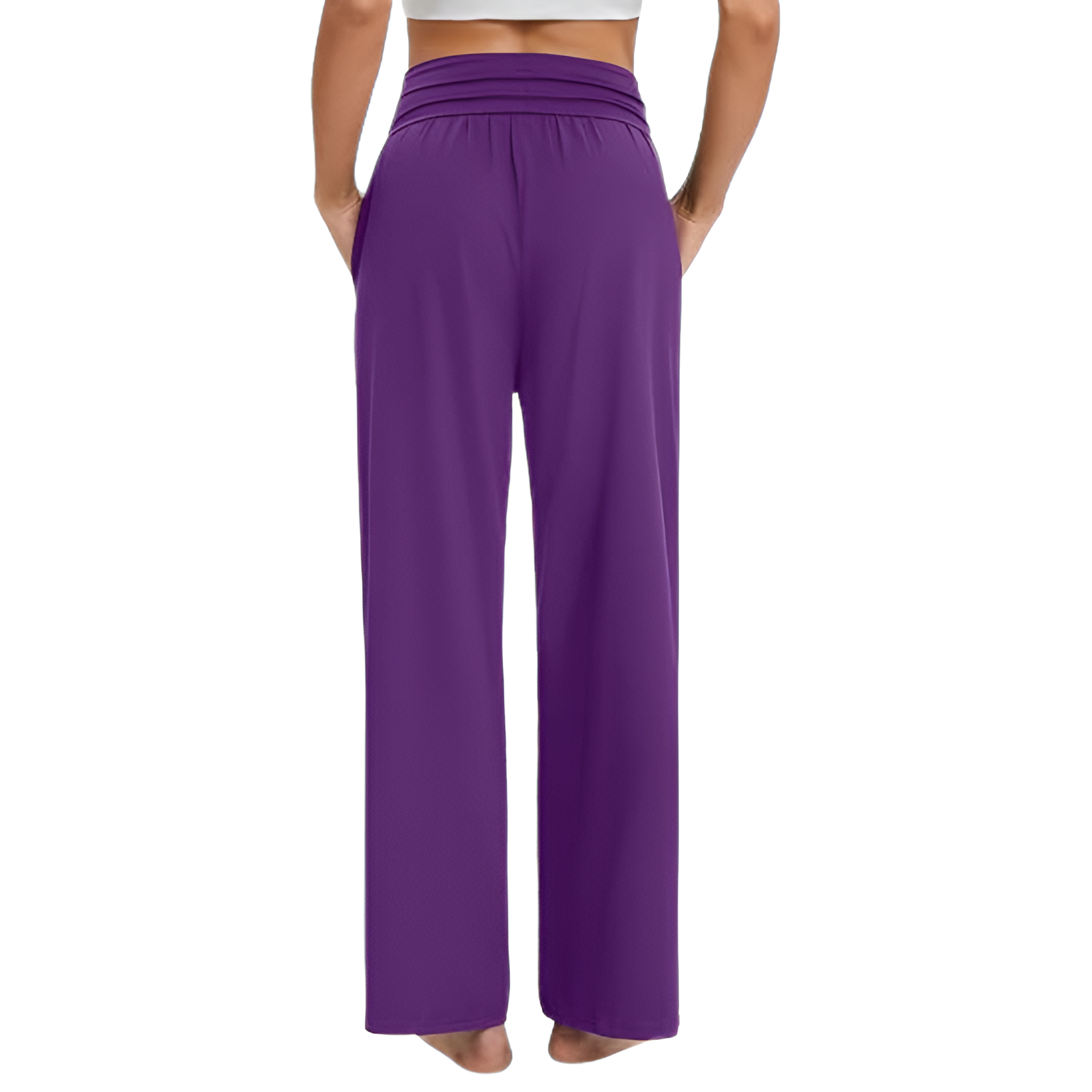 Wide Lounge Yoga Pajama Pants With Pockets