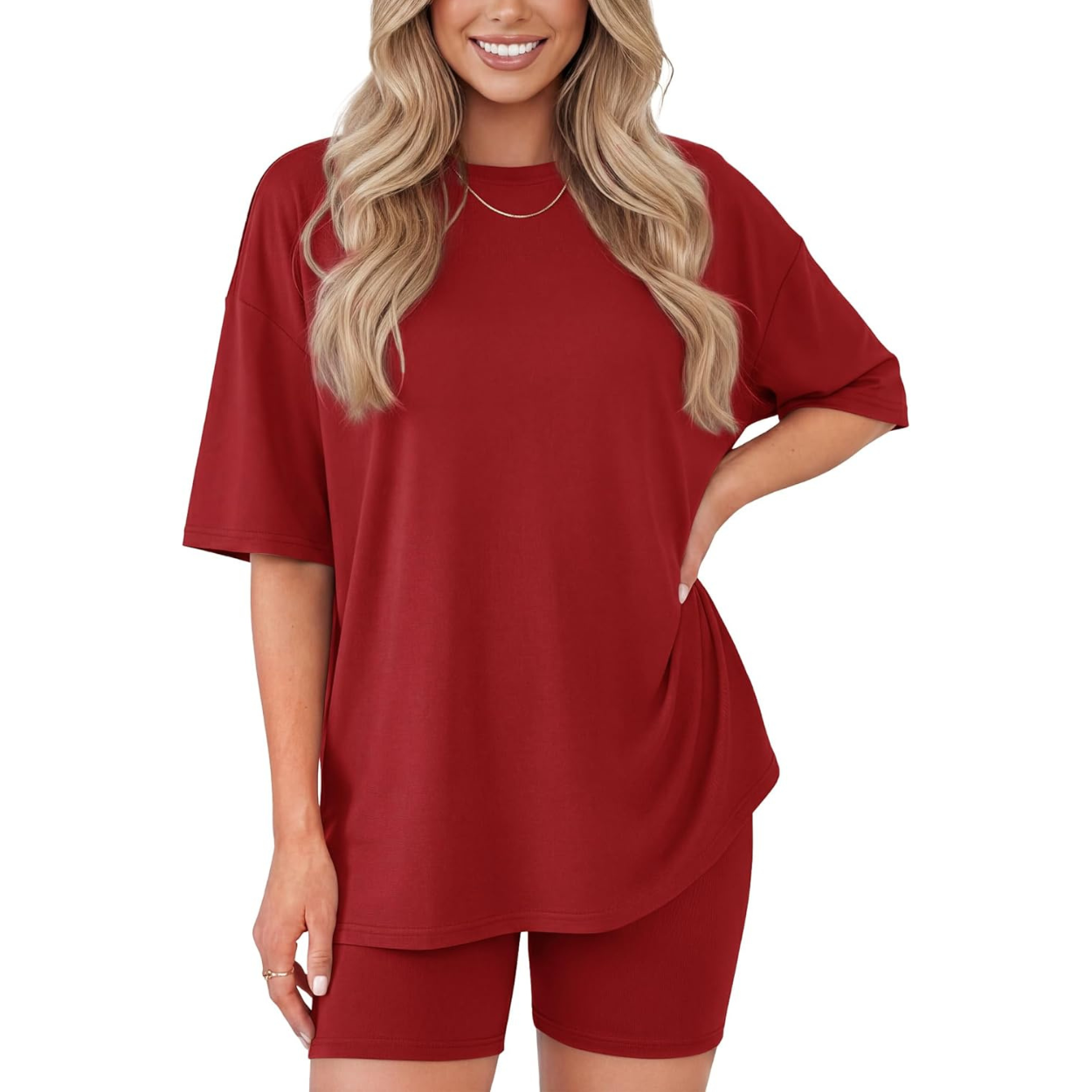 Travel Lounge Two Piece Shorts Set For Women