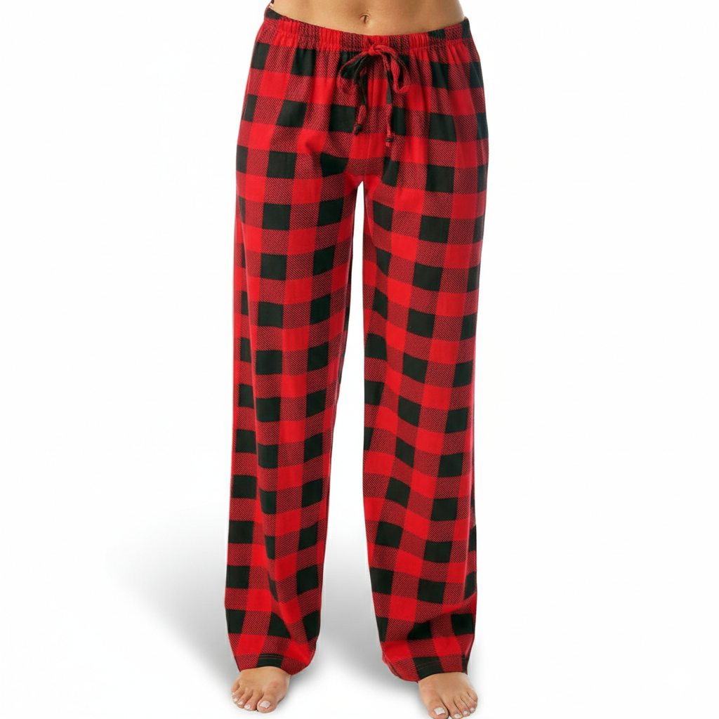 Buffalo Plaid Pajama Pants For Women