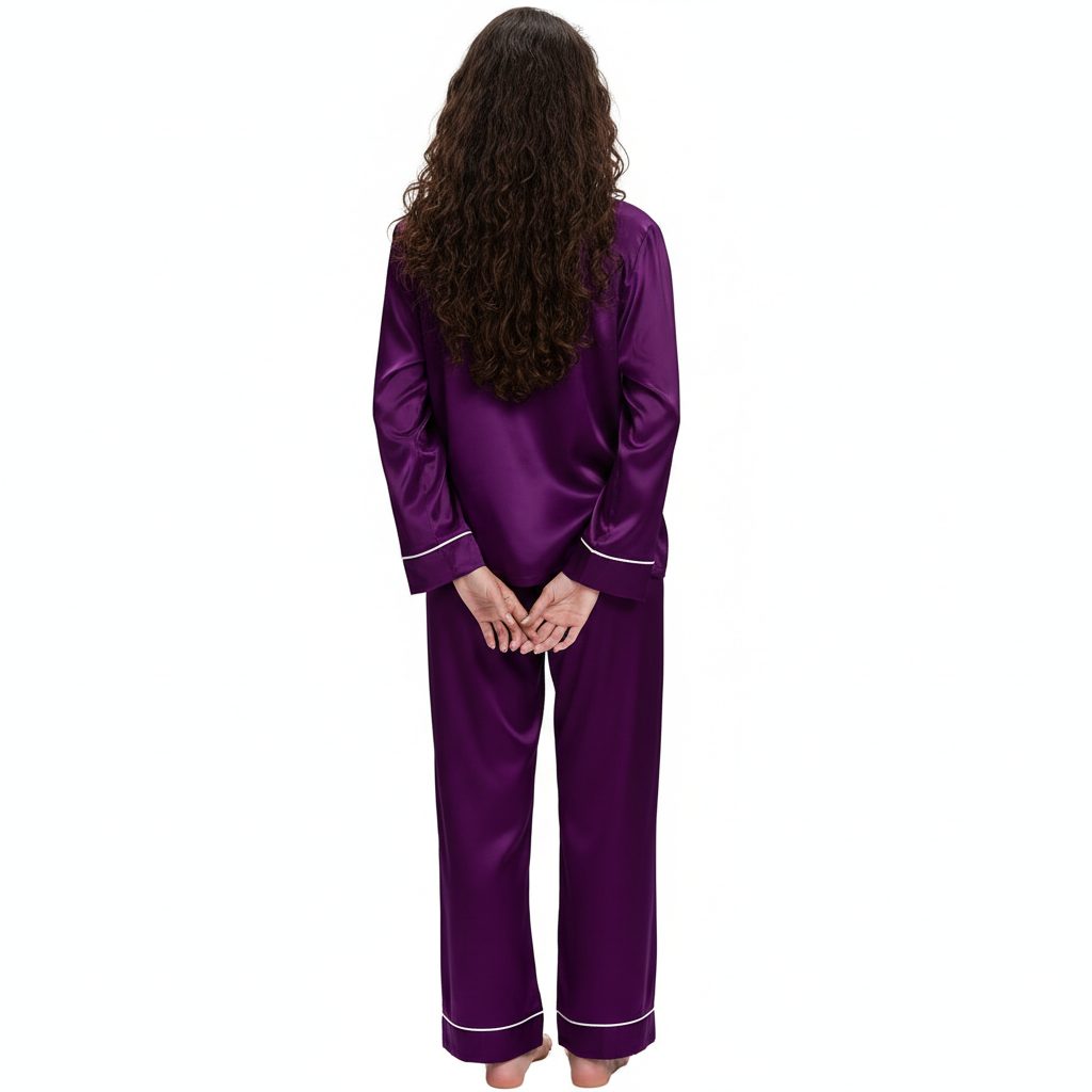 Two Piece Button Down Sleepwear Pajama Sets For Women