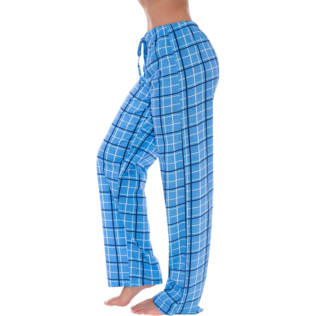 Soft Cotton Plaid Pajama Sleepwear Pants