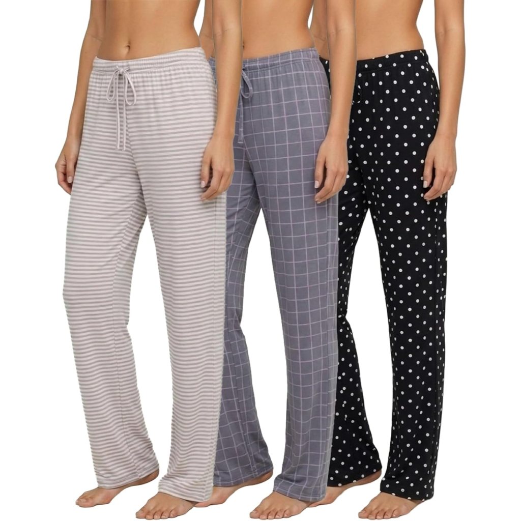 Pack Of 3 Comfy Pajama Lounge Pants For Women