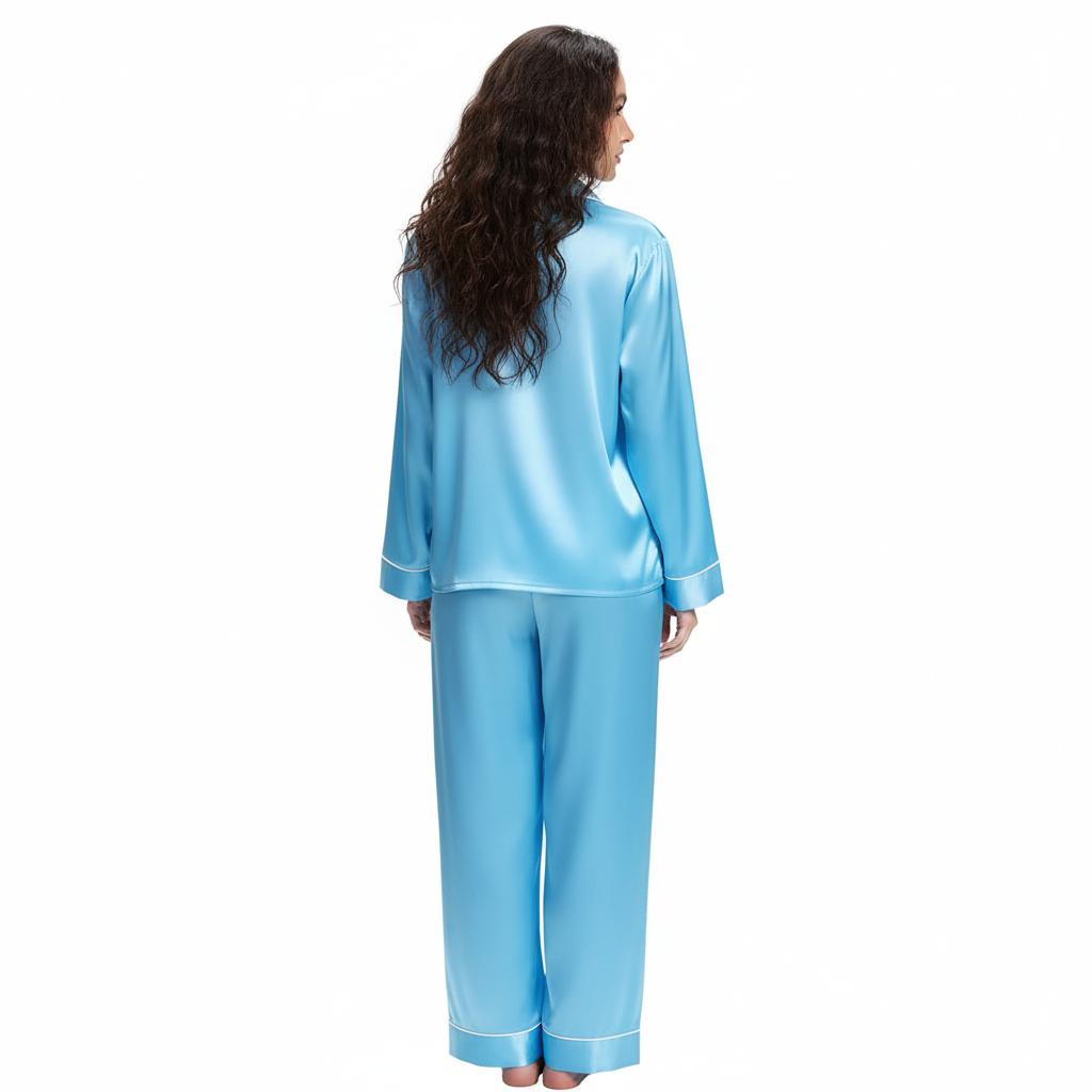 Two Piece Button Down Sleepwear Pajama Sets For Women
