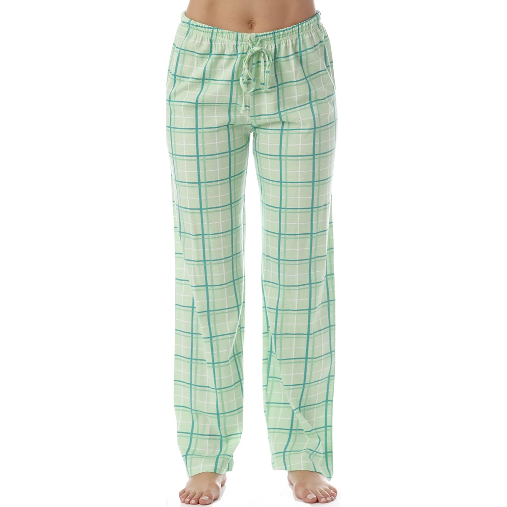 Soft Cotton Plaid Pajama Sleepwear Pants