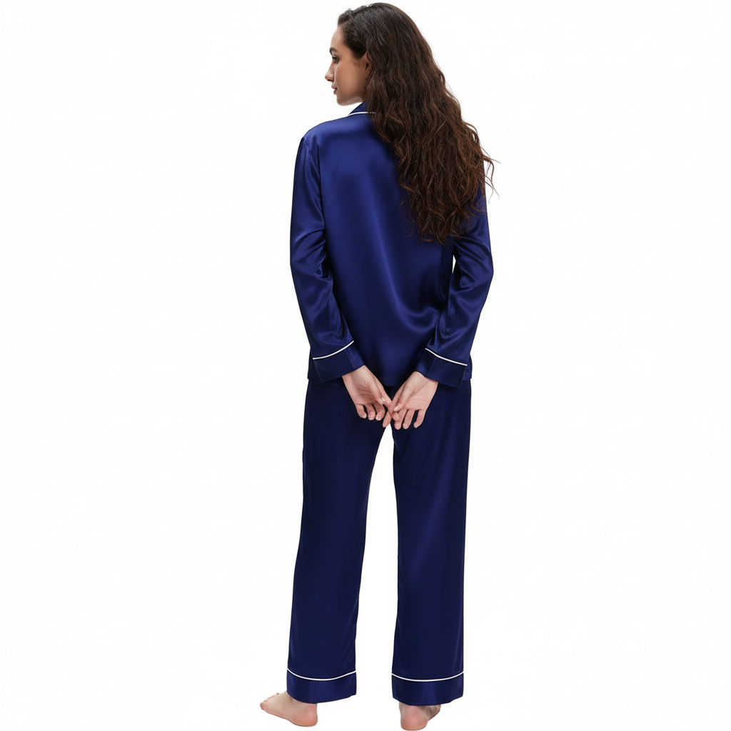 Two Piece Button Down Sleepwear Pajama Sets For Women