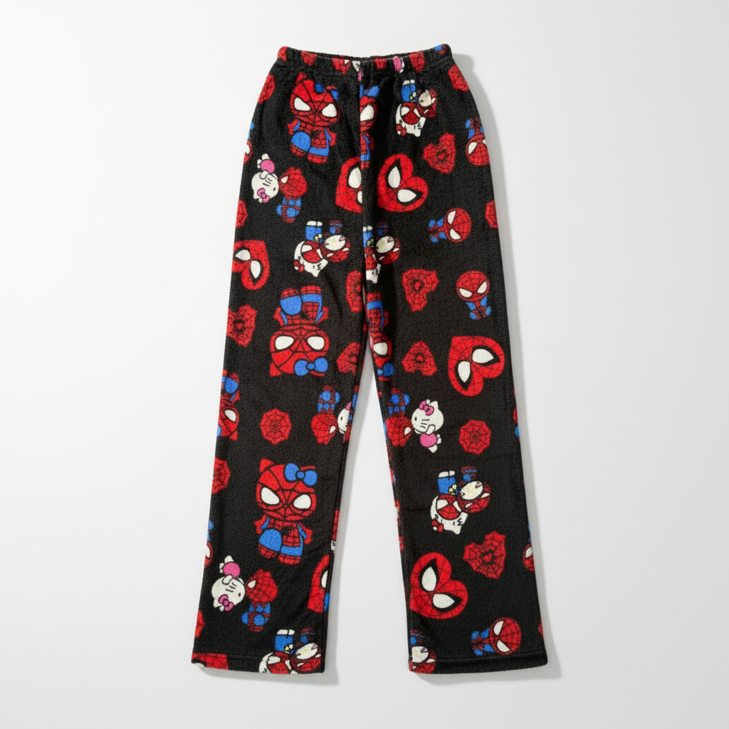 Hello Kitty Spiderman Pajama Pants