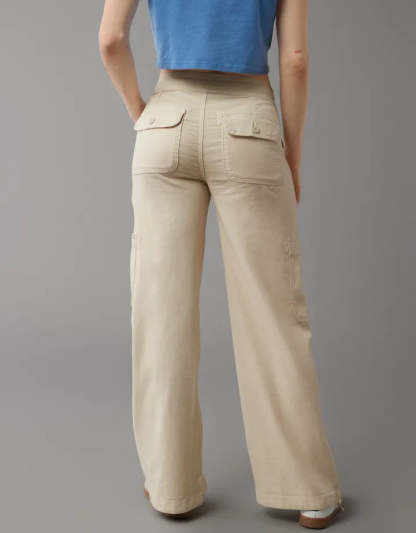 Linen Cargo Pants With Side Pockets